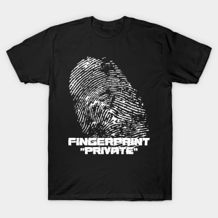 Fingerprint "Private" T-Shirt